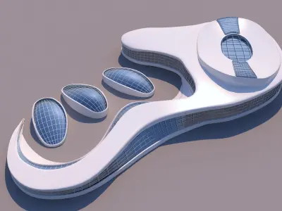 0086 - Organic Building 3D model