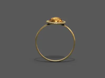 High-Quality 3D Ring Model Low-poly 3D model 10