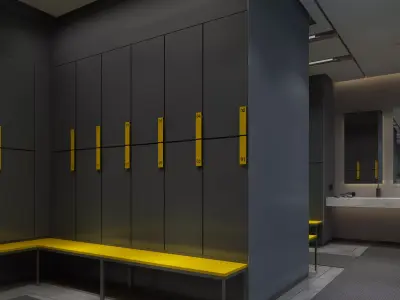 Locker Room 3D model