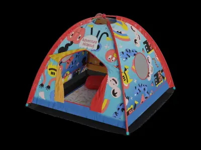 Cars and action games Play Tent 3D model