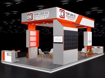 Booth Exhibition Stand a631 3D model
