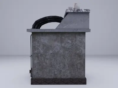 Cyberpunk Building 7 Low-poly 3D model