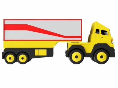 Toy Trailer 3D model