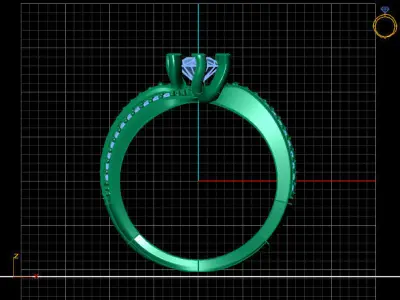 Women Ring 3DM Womens Ring 3d models 3D print model 3D print model 58