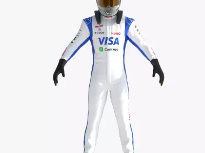 F1 Racing Bulls Suit 2024 3D model
