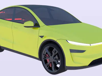 Tesla Juniper 2025 exterior stylized 3D model