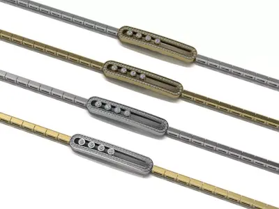 Messika BEST Bracelet Jewelry Gold Brand 3D print model