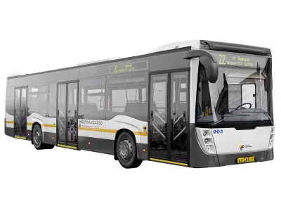 NefAZ-5299-40 Moscow region coloring 3D model