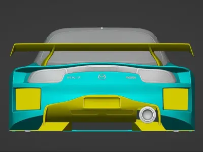 Mazda RX-7 Veilside Kyza 3D model
