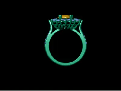Cocktail Ring 3D print model