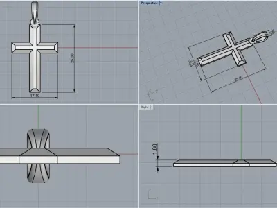 Cross model 542 3D print model