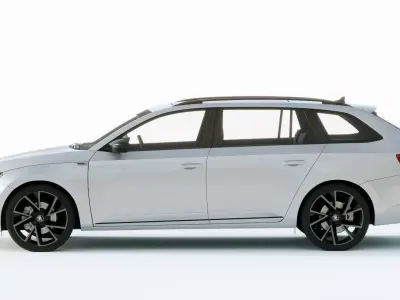 Skoda Superb Combi 2020 3D model