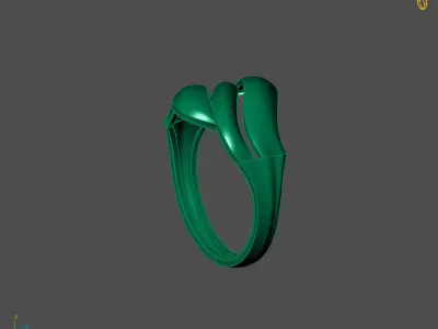 Women Plain Ring Ready STL 3DM Models Womens Rings 3D models 3D print model