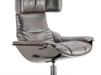 Angel Cerda armchair Low-poly 3D model