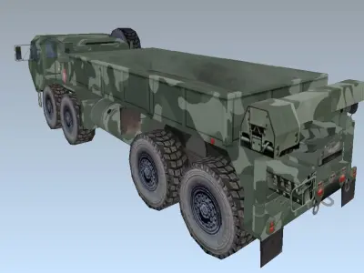  Heavy Expanded Mobility Tactical Truck HEMTT lowpoly model Low-poly 3D model