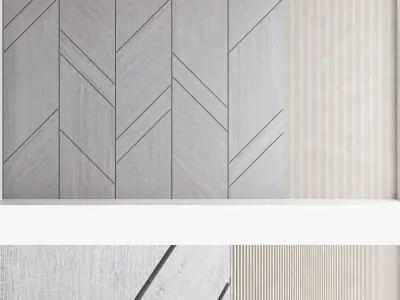 Decorative wall panel set 73 3D model