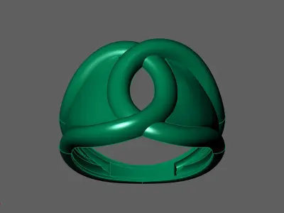 Plain Ring Women Ready STL 3DM Models Womens Rings 3D models 3D print model 8