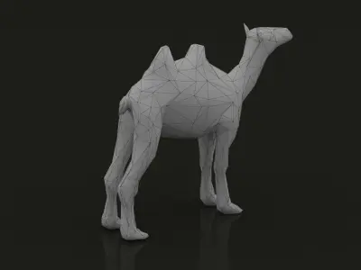 Camel Low Poly Low-poly 3D model