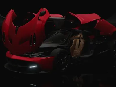 Pagani Huayra 2012 Low-poly 3D model