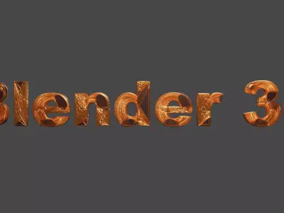 Editable Text Animation Free 3D model