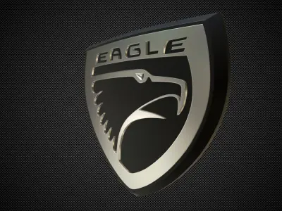 eagle logo 3D model