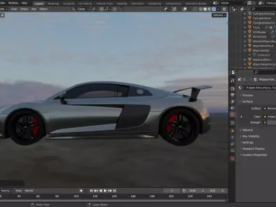 Audi R8 V10 3D model from CGTrader