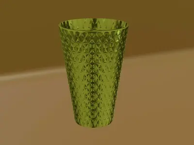 Realistic Crystal Glass 3D Model Free 3D model