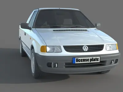 Volkswagen Caddy Pickup MK2 3D model