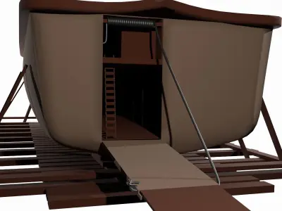 Noahs Ark Low-poly 3D model