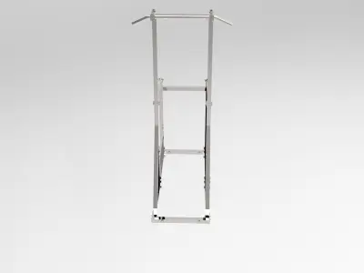 Gym equipment Pull-up bar and Dip construction Free 3D model