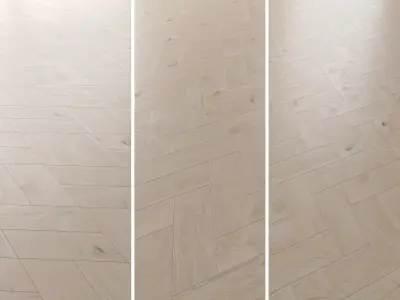 Parquet Oak Arctic NEW Firestop set 5 3D model