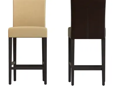 Crate and Barrel - Lowe Leather Counter Stool 3D model