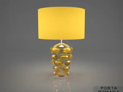 Porta Romana Blob lamp Amber 3D model