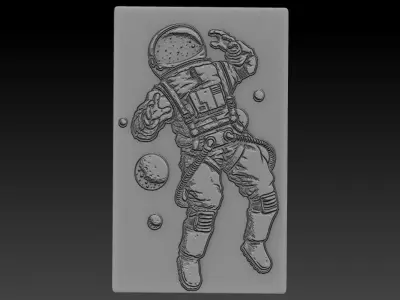Astronot plastic shelf 3D print model