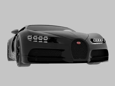 BUGATTI chiron - sport car 3D model