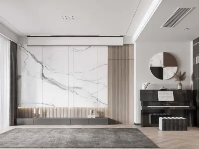 Luxury apartment living room106 3D model