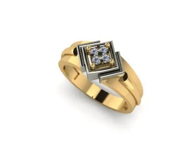 man daimond ring 3D print model