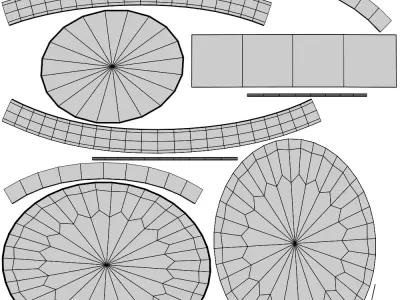 Black and Gold Trophy luxury  Award Base 3D model