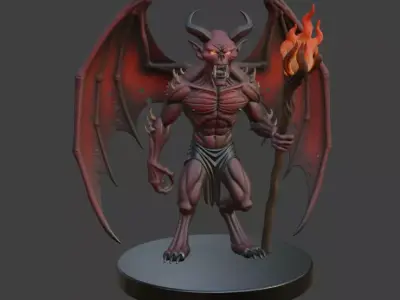 Halloween Demon 3D Model 3D print model