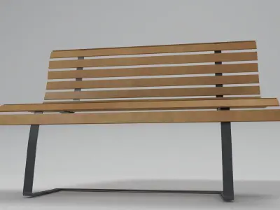 Wood Chair Free 3D model buy