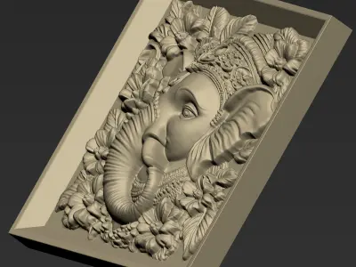 Ganesha Head A57 3D print model