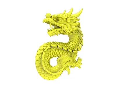 A4625 Dragon Jewelry Pendant 3D Model 3D print model
