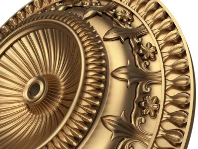 Ceiling Rosette 011 Low-poly 3D model