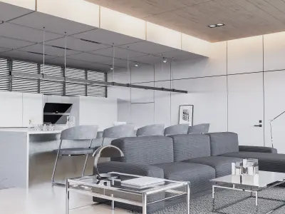 Modern living - A1 3D model