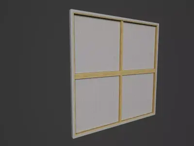 Canvas Low-poly 3D model