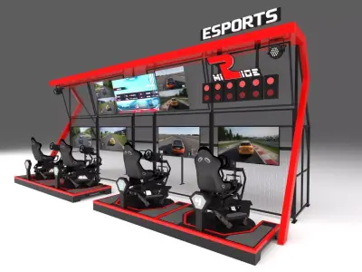 Brogent MiRide Racing Arcade Simulator 3D model
