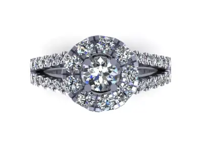Engagement Dimond Ring Model for Making 3D model  3D print model