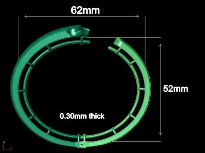 tiger bracelet fusion enamel 3D print model