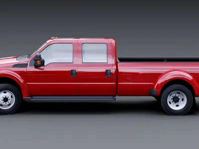 Pickup truck off road Low-poly 3D model