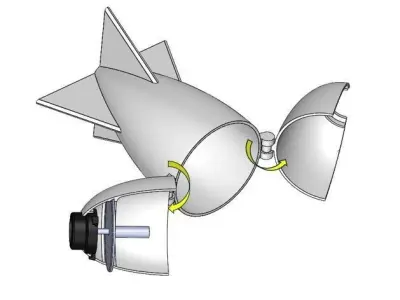 Fully printable Rocket for carp fishing 3D print model